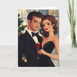 HOLIDAY COUPLE #2 Greeting Card