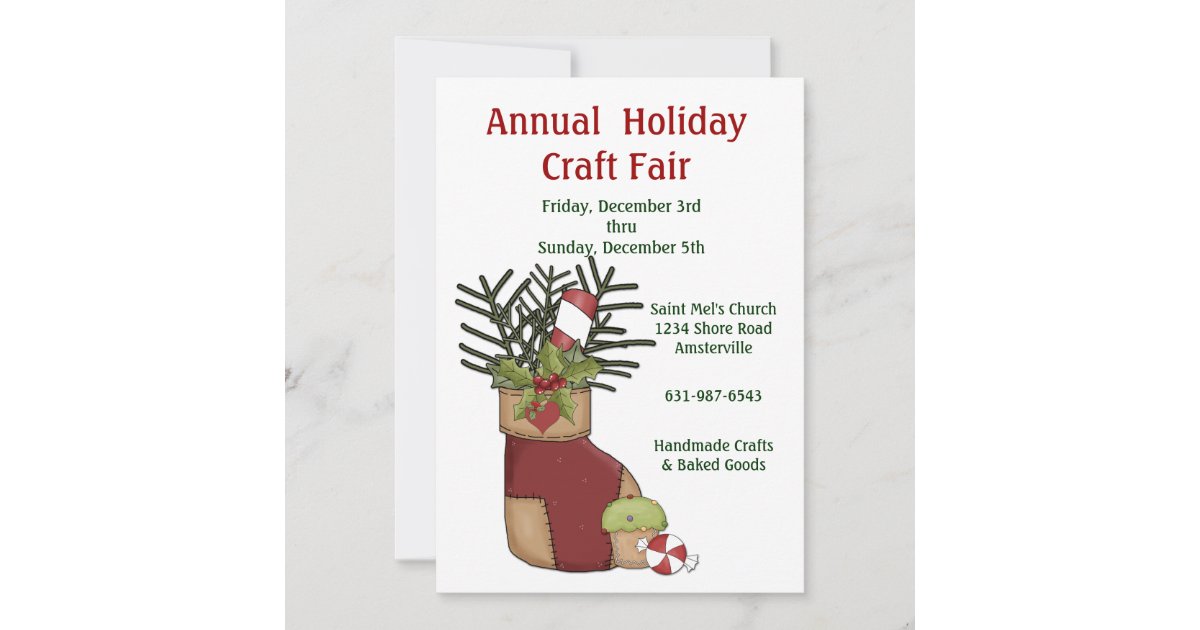 Holiday Craft Invitation | Zazzle