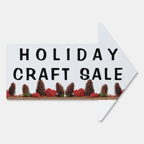 Holiday Craft Sale Arrow Sign