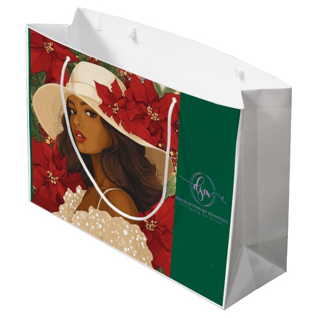 HOLIDAY CROWN #1 LARGE GIFT BAG (Back Angled)