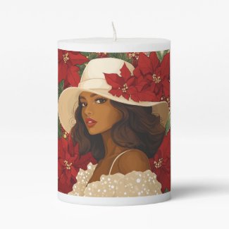 HOLIDAY CROWN #1 PILLAR CANDLE