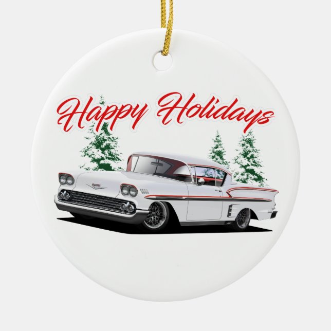 Holiday Custom Impala Ceramic Ornament (Front)