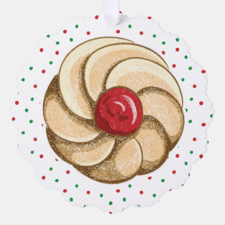 Holiday Cute Italian Cookies Ornament Card