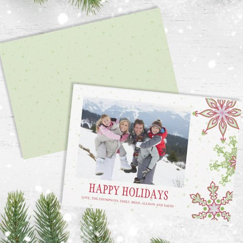 Holiday Cute Snowflake Whimsical Colorful 1 Photo