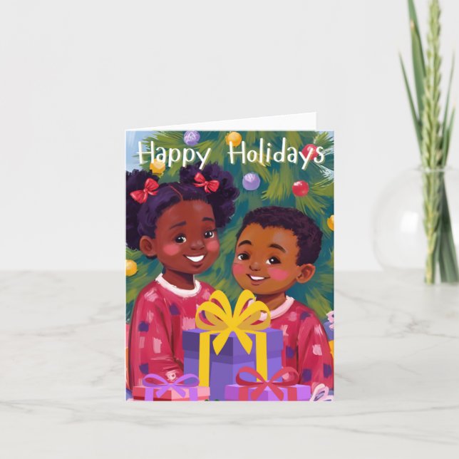 Holiday Cuties Card by Alicia McDaniel Fine Art (Front)