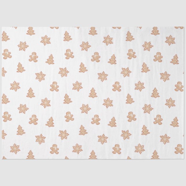 Holiday Cutout Cookies Christmas Tissue Paper (Front)