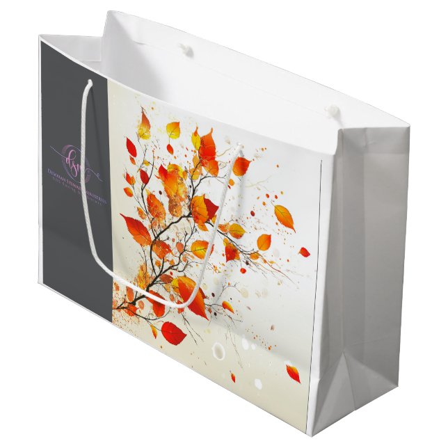 HOLIDAY D ESIGN#2 LARGE GIFT BAG (Front Angled)