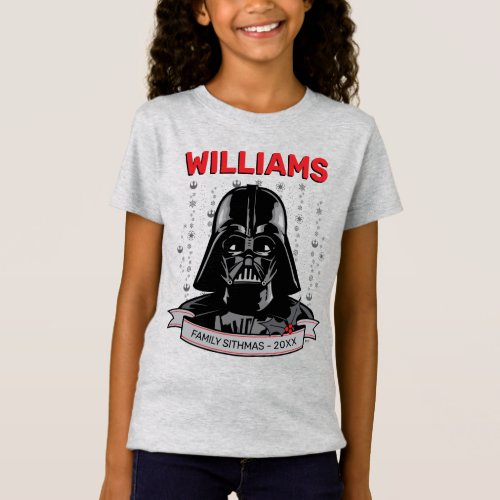Holiday Darth Vader  Family Sithmas T_Shirt