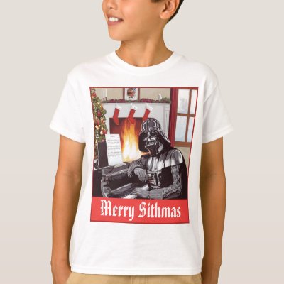 Holiday Darth Vader Warm By The Hearth T-Shirt
