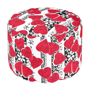 Holiday decor, holiday, Valentine's day, wedding, Pouf