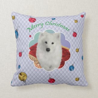 Holiday  Decor Pillow with Sammy Girl