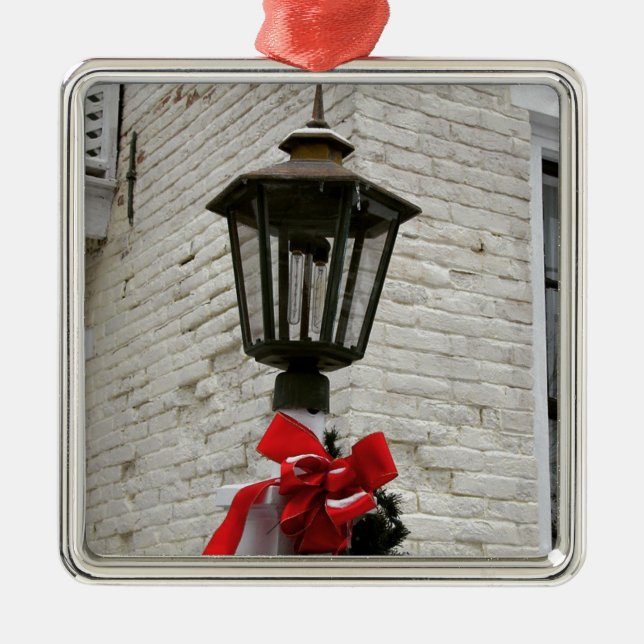 Holiday Decorated Pella, Iowa Metal Ornament (Front)