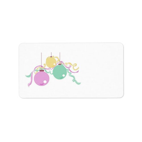 Holiday Decorations Label
