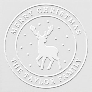 Holiday Deer Christmas Seal Custom Embosser