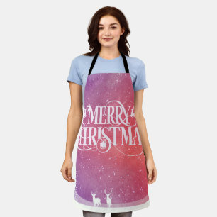 Holiday Deer Landscape Apron
