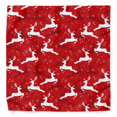 Holiday Deer Pattern Bandana