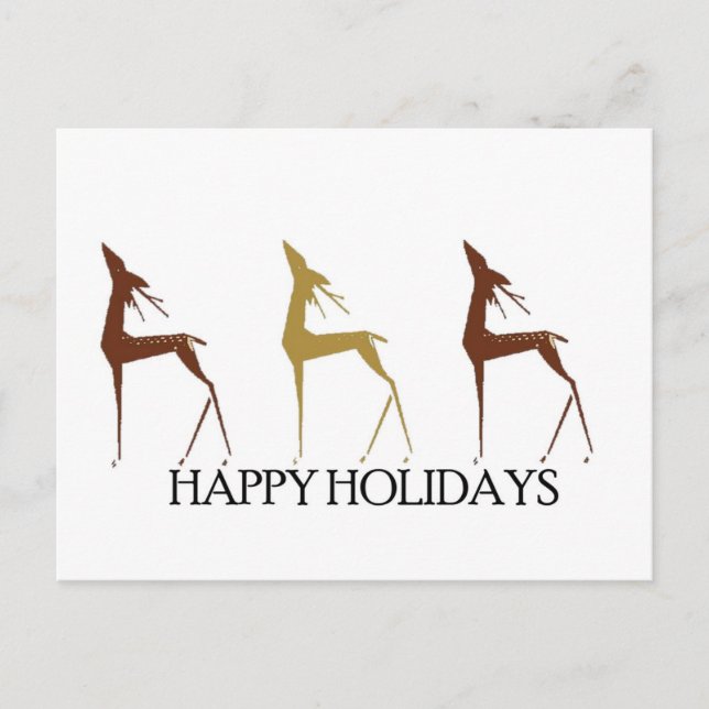 Holiday Deer Post Card (Front)