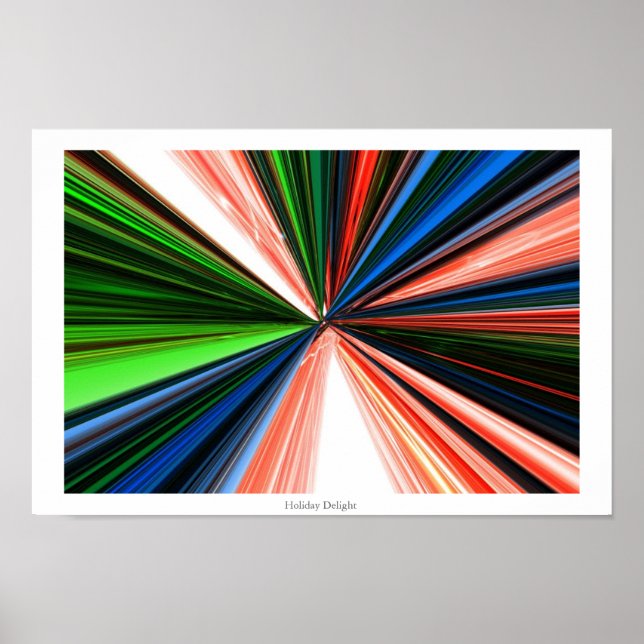 Holiday Delight - Digital Abstract Art Poster (Front)