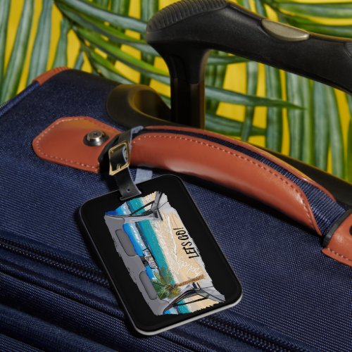 Holiday design luggage tag