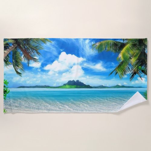 Holiday destination beach towel