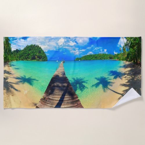 Holiday destination beach towel