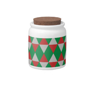 Holiday Diamonds Candy Jar