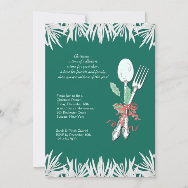 Holiday Dinner Invitation (Front)