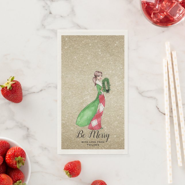 Holiday dinner Paper Guest Towels (Insitu)