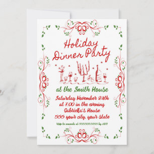 Holiday Dinner Party Invitation