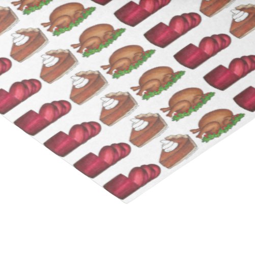 Holiday Dinner Thanksgiving Christmas Pie Turkey Tissue Paper