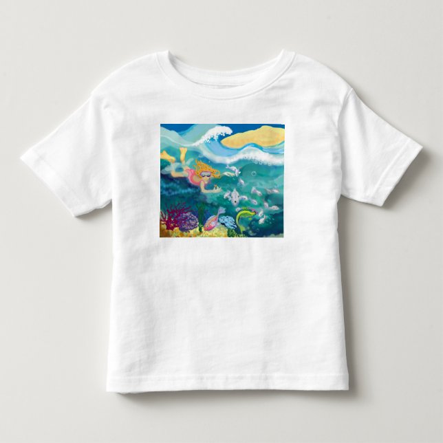Holiday dip in the ocean toddler t-shirt (Front)