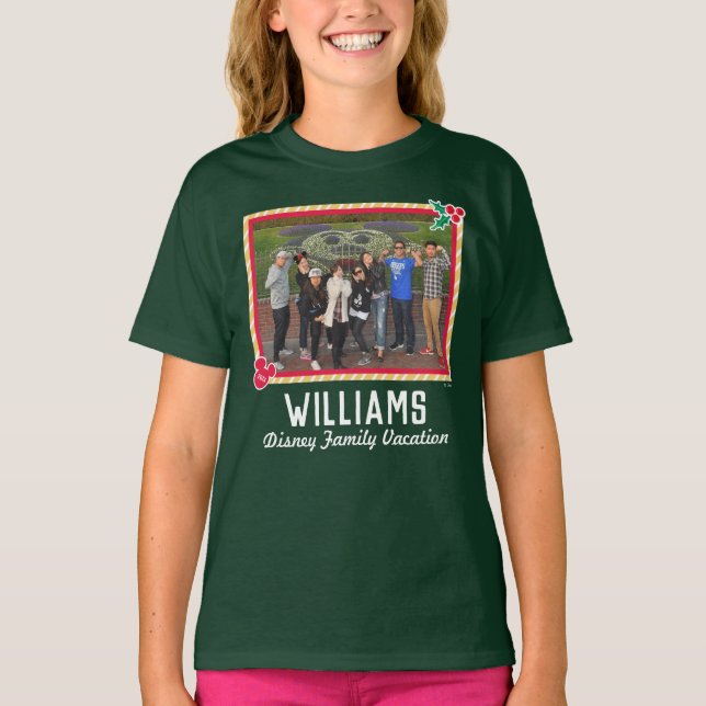 Holiday Disney Vacation Family Photo T-Shirt (Front)
