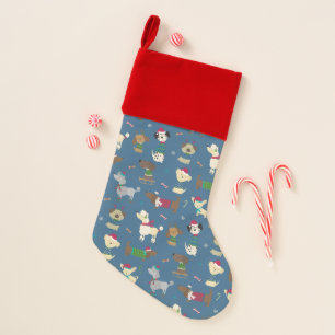 Holiday Doggy, Dog Lover Gift, Men Women & Kids Christmas Stocking