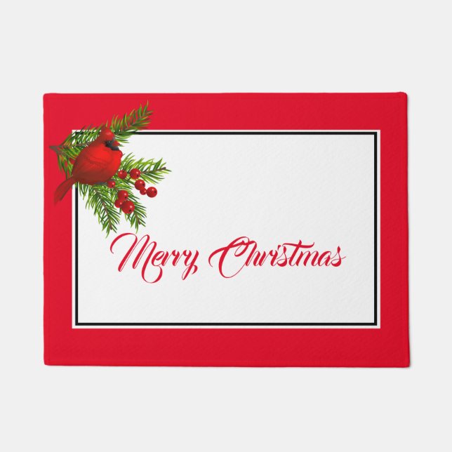 Holiday Doormat-Cardinal Doormat (Front)