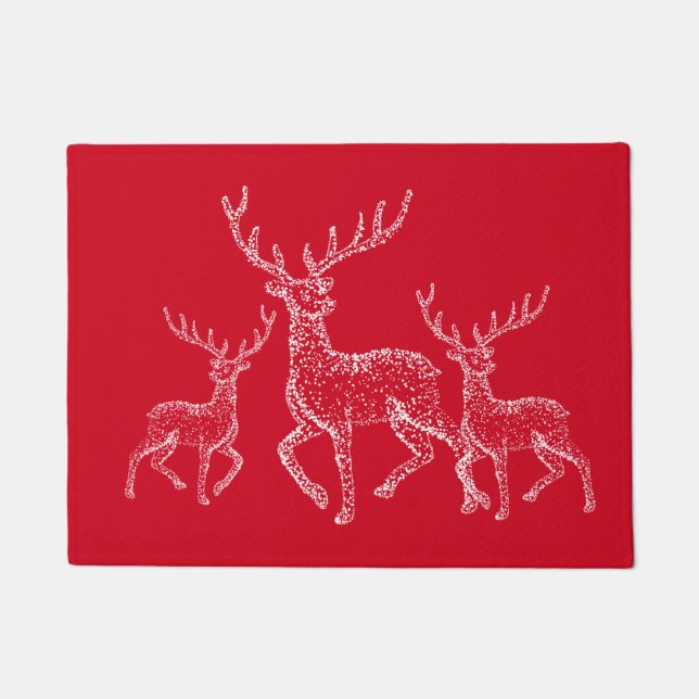 Holiday Doormat-Deer Doormat (Front)