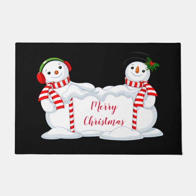 Holiday Doormat-Snowman Doormat (Front)