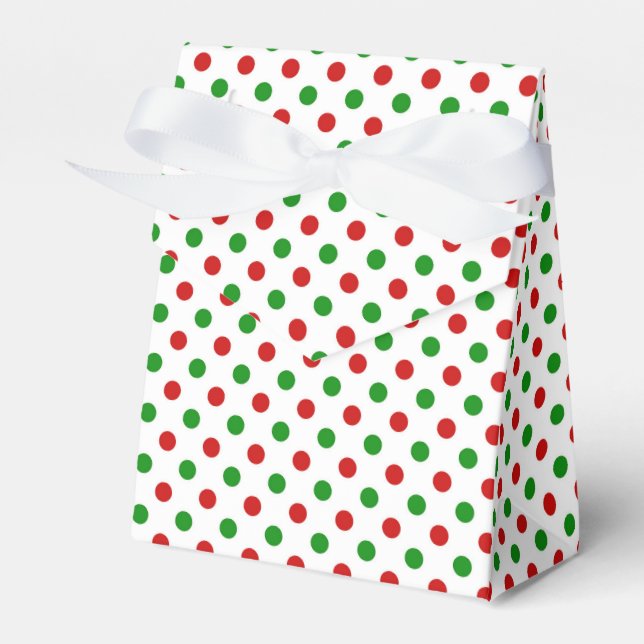 Holiday Dots Favor Boxes (Front Side)