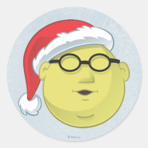 Holiday Dr. Bunsen Honeydew Face Classic Round Sticker