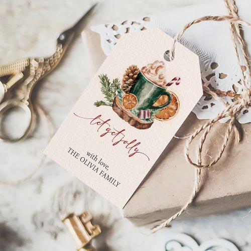 Holiday Drink Christmas Party  Gift Tags