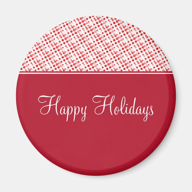 Holiday Effervescence Christmas Magnet (Front)