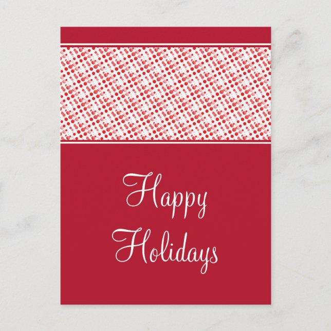 Holiday Effervescence Christmas Postcard (Front)