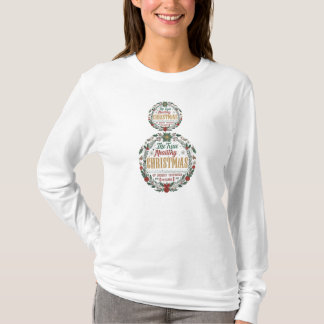 "Holiday Elegance: Christmas Cheer Tee for Women"