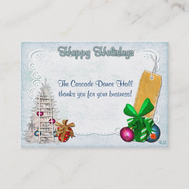 Holiday Elegance Christmas GIFT/DISCOUNT Discount Card (Front)