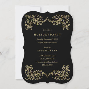 Holiday Elegance Corporate Invitation