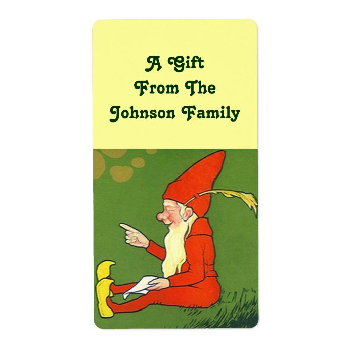 Holiday Elf Gift Giving tags Christmas Labels