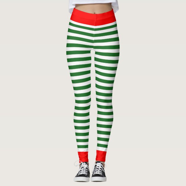 Striped shop elf leggings