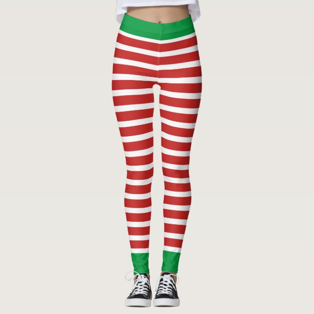 Holiday Elf Leggings | Christmas Elf Costume Pants (Front)