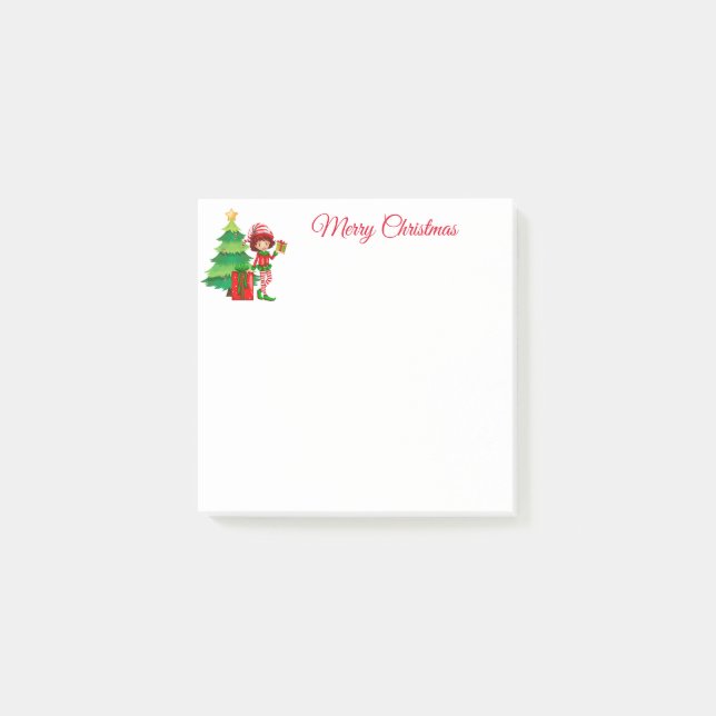 Holiday Elf Post-it-Notes Notes (Front)