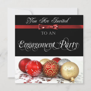 Holiday Engagement Party Invitation
