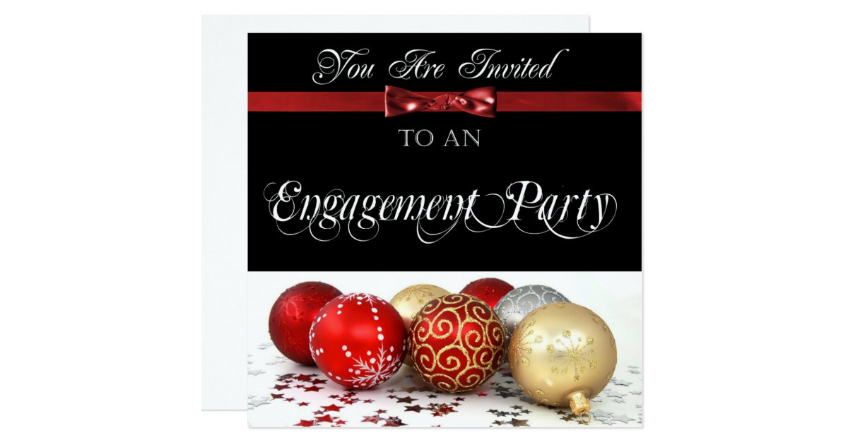 Holiday Engagement Party Invitations 10